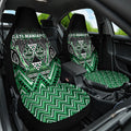 Aotearoa Ngati Maniapoto Car Seat Cover Maori Tribal Green Paua Shell Pattern