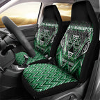 Aotearoa Ngati Maniapoto Car Seat Cover Maori Tribal Green Paua Shell Pattern