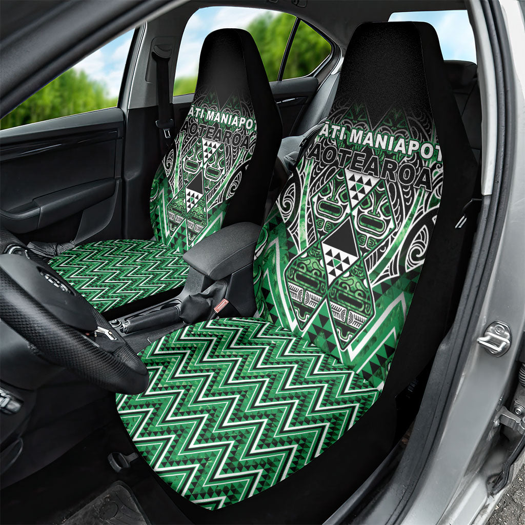 Aotearoa Ngati Maniapoto Car Seat Cover Maori Tribal Green Paua Shell Pattern