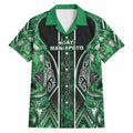 Aotearoa Ngati Maniapoto Hawaiian Shirt Maori Tribal Green Paua Shell Pattern
