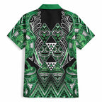 Aotearoa Ngati Maniapoto Hawaiian Shirt Maori Tribal Green Paua Shell Pattern
