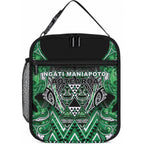 Aotearoa Ngati Maniapoto Lunch Bag Maori Tribal Green Paua Shell Pattern