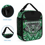 Aotearoa Ngati Maniapoto Lunch Bag Maori Tribal Green Paua Shell Pattern