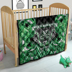 Aotearoa Ngati Maniapoto Quilt Maori Tribal Green Paua Shell Pattern
