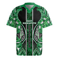 Aotearoa Ngati Maniapoto Rugby Jersey Maori Tribal Green Paua Shell Pattern