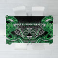Aotearoa Ngati Maniapoto Tablecloth Maori Tribal Green Paua Shell Pattern