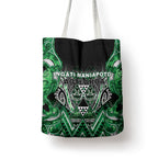 Aotearoa Ngati Maniapoto Tote Bag Maori Tribal Green Paua Shell Pattern