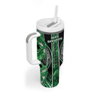 Aotearoa Ngati Maniapoto Tumbler With Handle Maori Tribal Green Paua Shell Pattern
