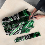 Aotearoa Ngati Maniapoto Umbrella Maori Tribal Green Paua Shell Pattern