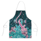 Hereditary Cancer Awareness Apron Hope Ribbon With Aussie Teal Duncan Coral