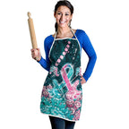 Hereditary Cancer Awareness Apron Hope Ribbon With Aussie Teal Duncan Coral