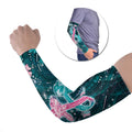 Personalised Hereditary Cancer Awareness Arm Sleeves Hope Ribbon With Aussie Teal Duncan Coral