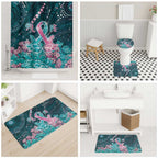 Hereditary Cancer Awareness Bathroom Set Hope Ribbon With Aussie Teal Duncan Coral