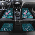 Personalised Hereditary Cancer Awareness Car Mats Hope Ribbon With Aussie Teal Duncan Coral