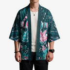 Personalised Hereditary Cancer Awareness Kimono Hope Ribbon With Aussie Teal Duncan Coral