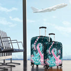 Hereditary Cancer Awareness Luggage Cover Hope Ribbon With Aussie Teal Duncan Coral