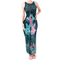 Personalised Hereditary Cancer Awareness Tank Maxi Dress Hope Ribbon With Aussie Teal Duncan Coral