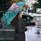 Hereditary Cancer Awareness Umbrella Hope Ribbon With Aussie Teal Duncan Coral