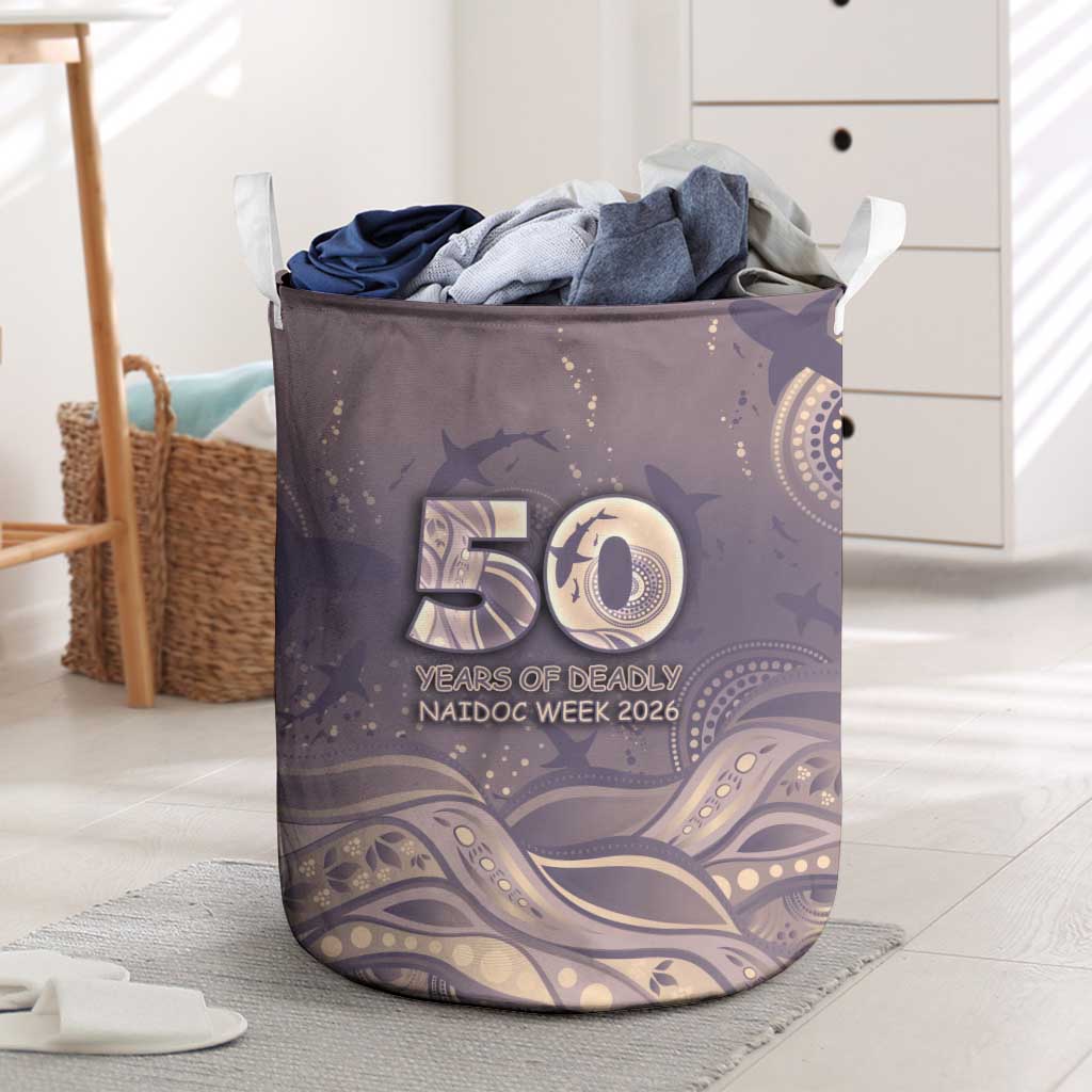 NAIDOC Week 2026 Laundry Basket Shark Pattern Coastal Style