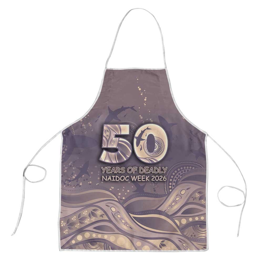 NAIDOC Week 2026 Apron Shark Pattern Coastal Style