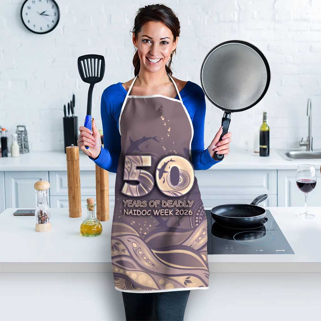 NAIDOC Week 2026 Apron Shark Pattern Coastal Style