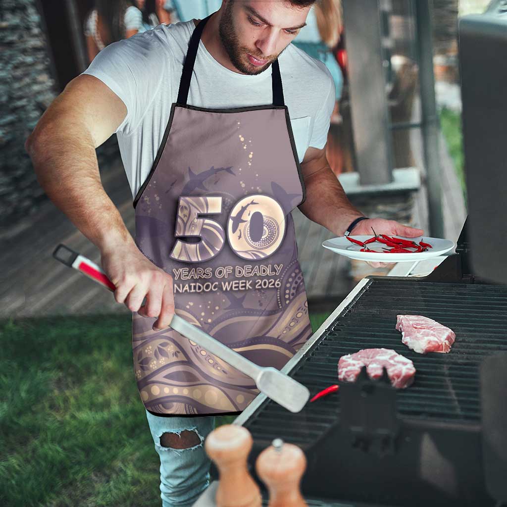 NAIDOC Week 2026 Apron Shark Pattern Coastal Style