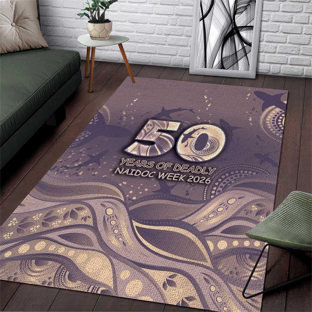 NAIDOC Week 2026 Area Rug Shark Pattern Coastal Style