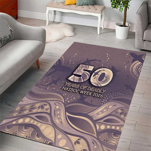 NAIDOC Week 2026 Area Rug Shark Pattern Coastal Style