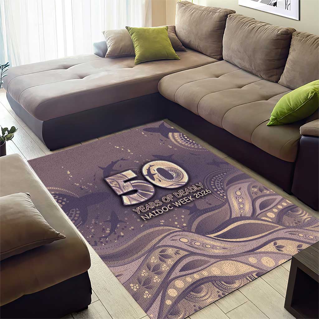 NAIDOC Week 2026 Area Rug Shark Pattern Coastal Style