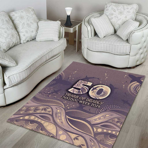 NAIDOC Week 2026 Area Rug Shark Pattern Coastal Style