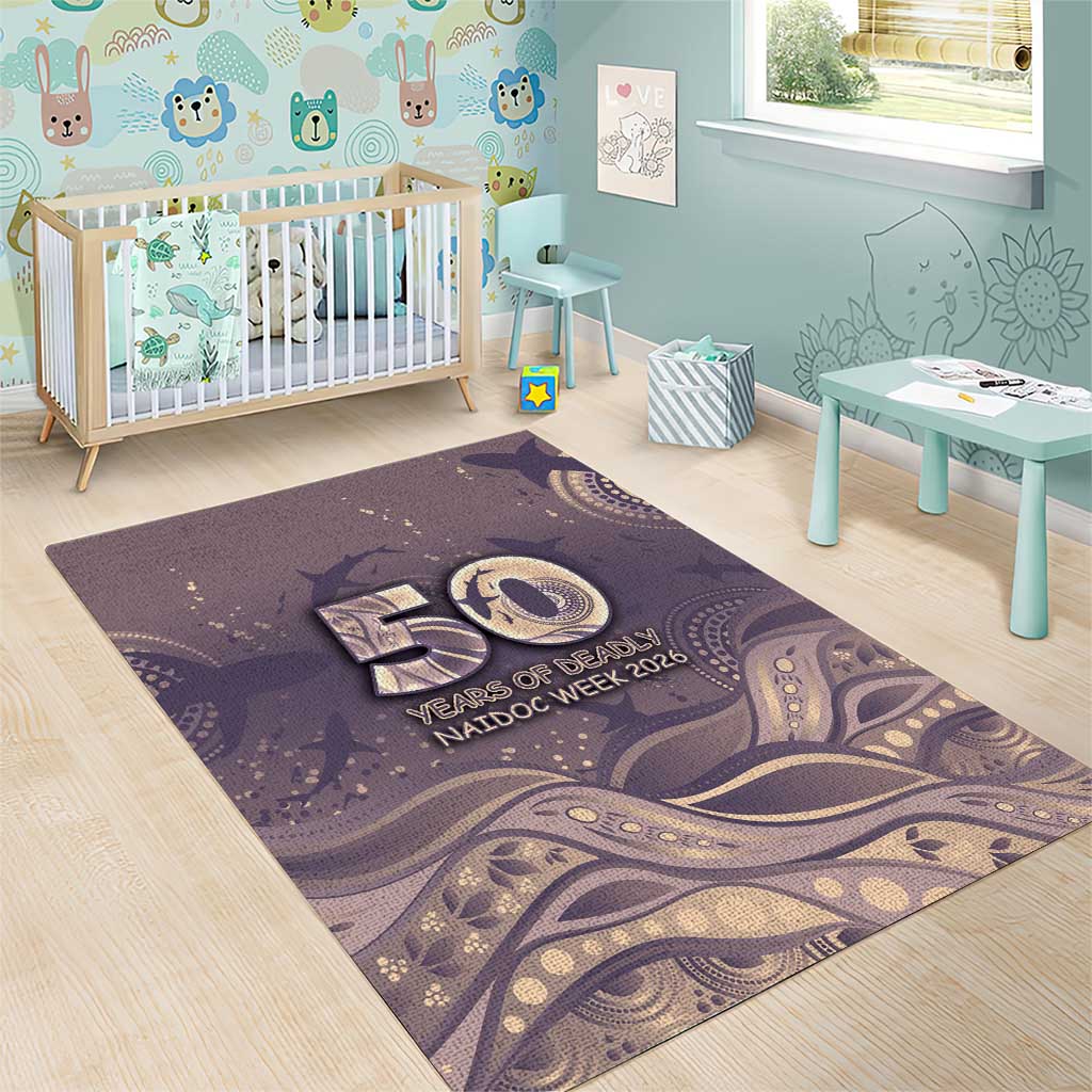 NAIDOC Week 2026 Area Rug Shark Pattern Coastal Style