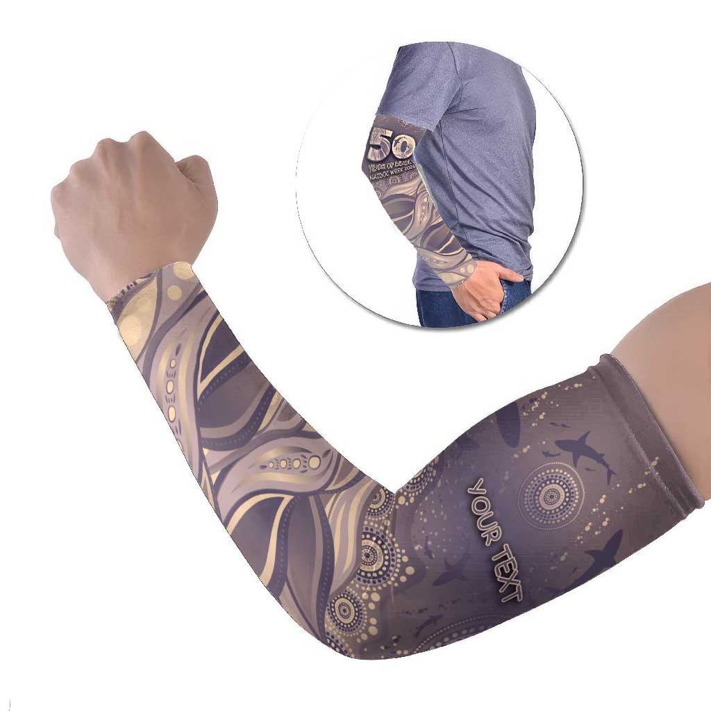 Personalised NAIDOC Week 2026 Arm Sleeves Shark Pattern Coastal Style