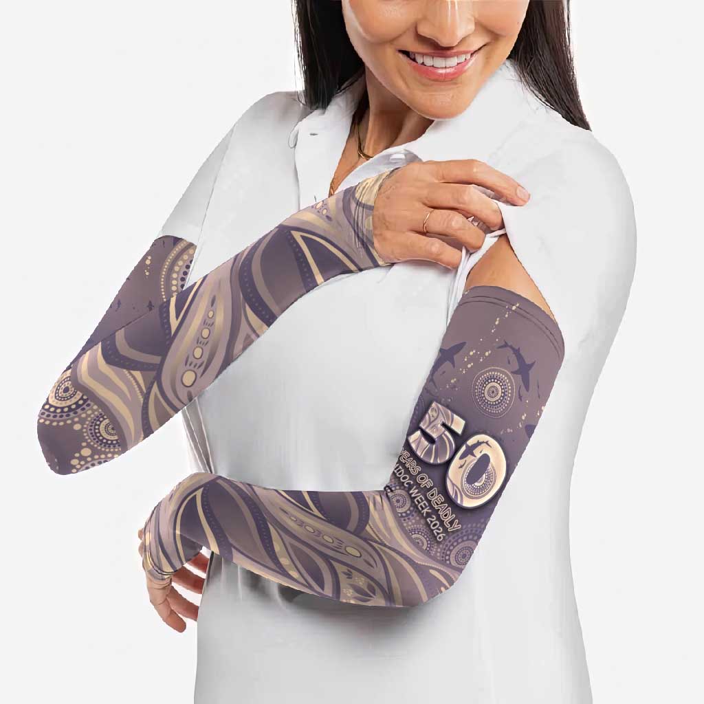 Personalised NAIDOC Week 2026 Arm Sleeves Shark Pattern Coastal Style