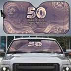 NAIDOC Week 2026 Auto Sun Shade Shark Pattern Coastal Style