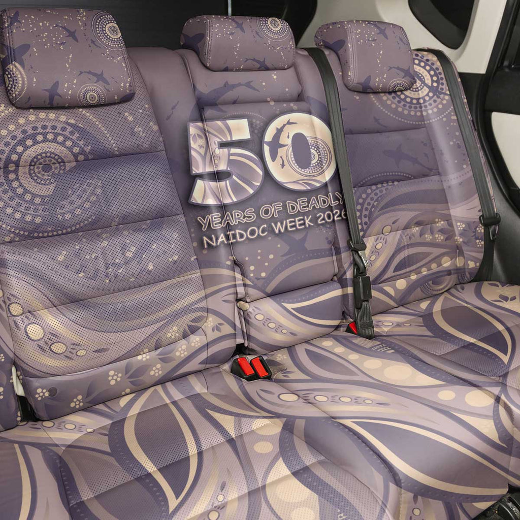 NAIDOC Week 2026 Back Car Seat Cover Shark Pattern Coastal Style