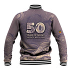 Personalised NAIDOC Week 2026 Baseball Jacket Shark Pattern Coastal Style