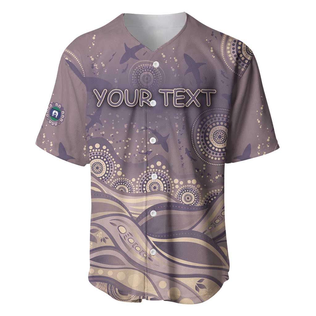 Personalised NAIDOC Week 2026 Baseball Jersey Shark Pattern Coastal Style