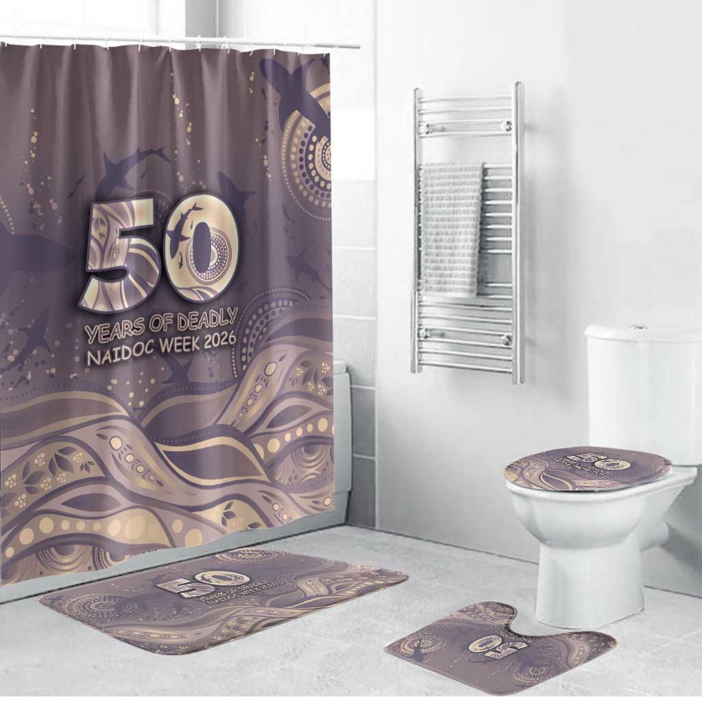 NAIDOC Week 2026 Bathroom Set Shark Pattern Coastal Style