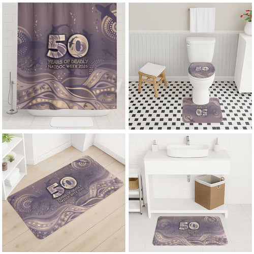 NAIDOC Week 2026 Bathroom Set Shark Pattern Coastal Style