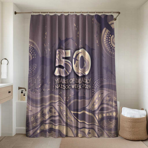 NAIDOC Week 2026 Bathroom Set Shark Pattern Coastal Style