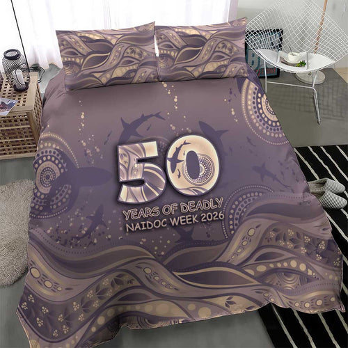 NAIDOC Week 2026 Bedding Set Shark Pattern Coastal Style