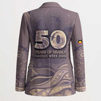 Personalised NAIDOC Week 2026 Blazer Shark Pattern Coastal Style
