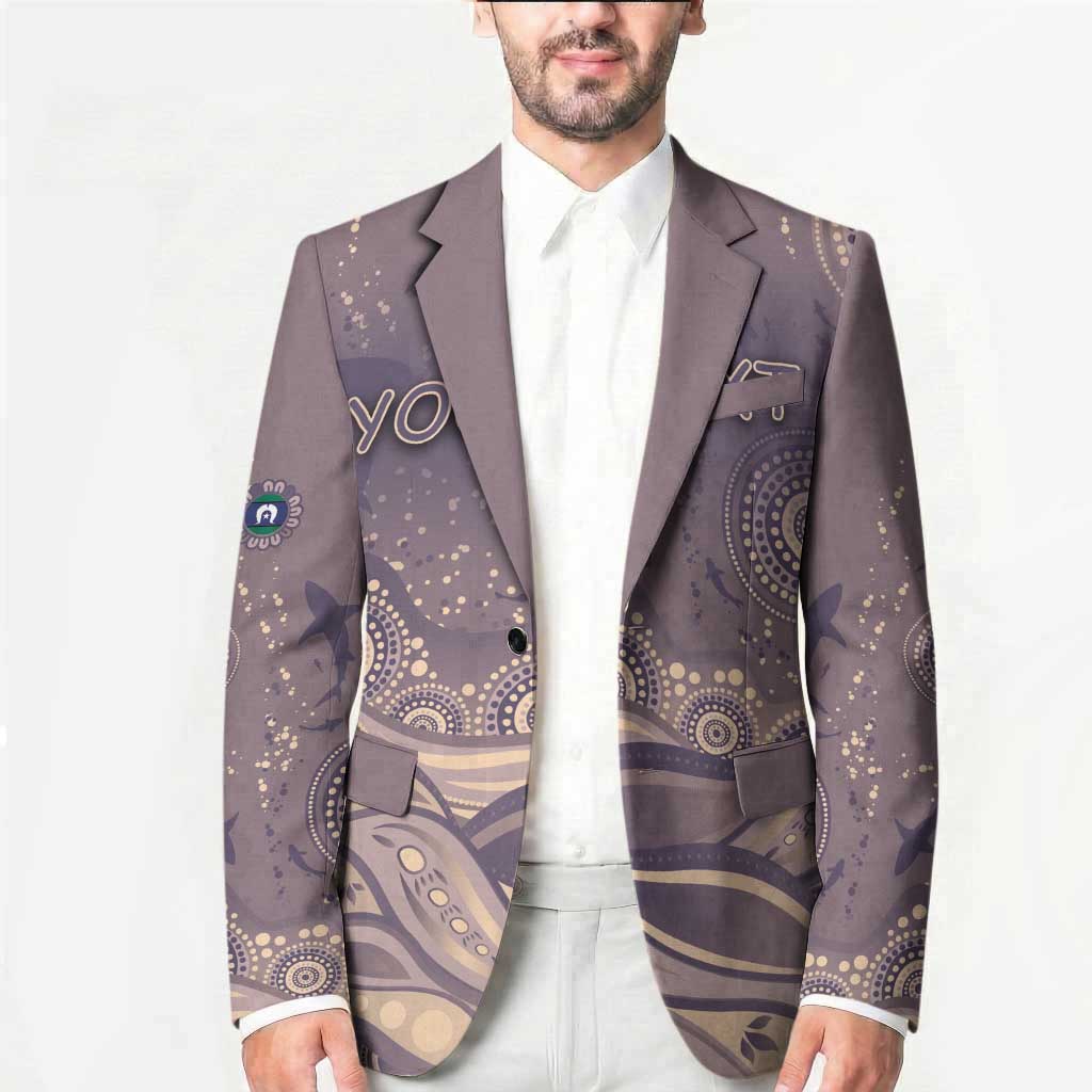 Personalised NAIDOC Week 2026 Blazer Shark Pattern Coastal Style