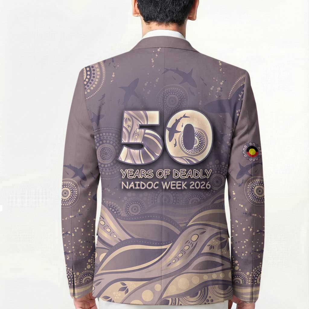 Personalised NAIDOC Week 2026 Blazer Shark Pattern Coastal Style
