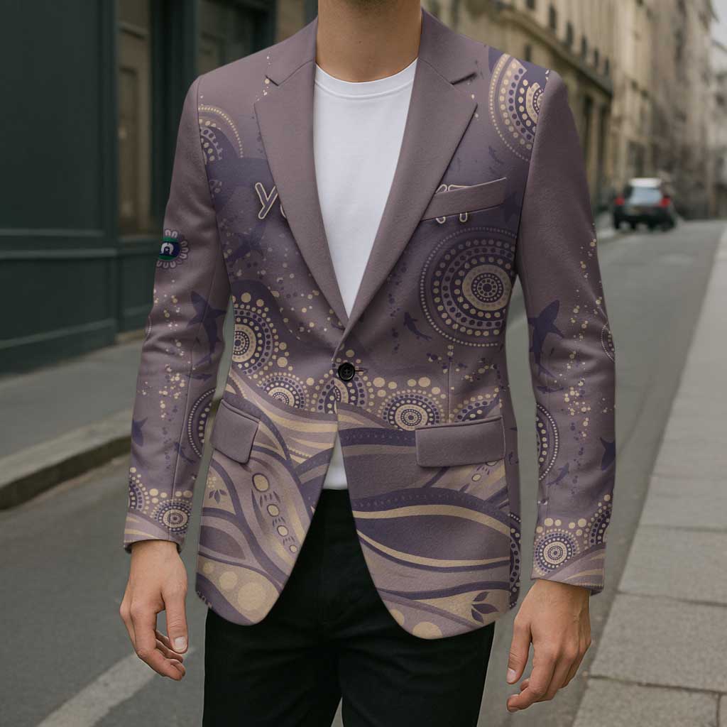 Personalised NAIDOC Week 2026 Blazer Shark Pattern Coastal Style