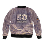 Personalised NAIDOC Week 2026 Bomber Jacket Shark Pattern Coastal Style