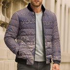 Personalised NAIDOC Week 2026 Bomber Puffer Jacket Shark Pattern Coastal Style