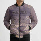 Personalised NAIDOC Week 2026 Bomber Puffer Jacket Shark Pattern Coastal Style