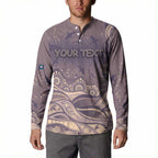 Personalised NAIDOC Week 2026 Button Sweatshirt Shark Pattern Coastal Style