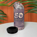 Personalised NAIDOC Week 2026 4 in 1 Can Cooler Tumbler Shark Pattern Coastal Style
